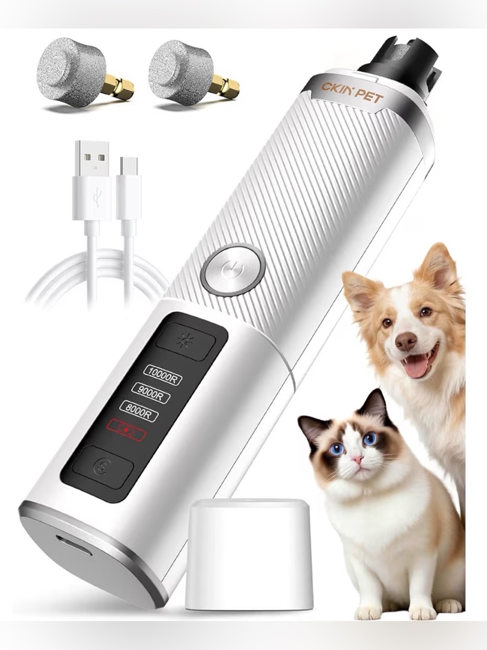 PET Nail Grinder Rechargeable New